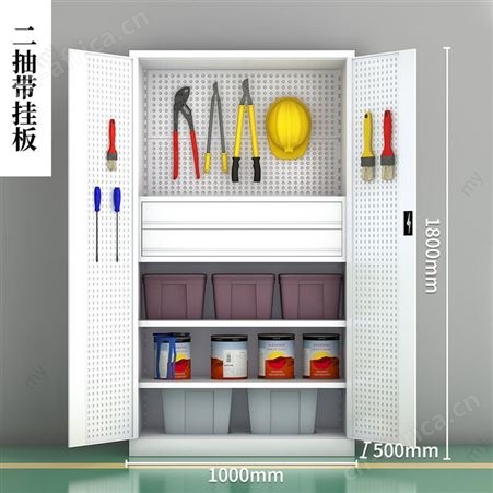 工具柜五金储物柜多功能加厚铁皮柜工厂车间工具收纳重型工 具车