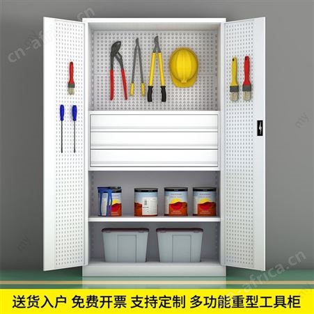 工具柜五金储物柜多功能加厚铁皮柜工厂车间工具收纳重型工 具车