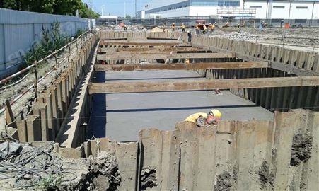 钢板桩 止水拉森围堰 高铁建筑防护用 可配送到厂