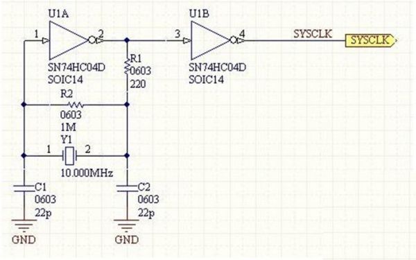 无源晶振起振电路图解